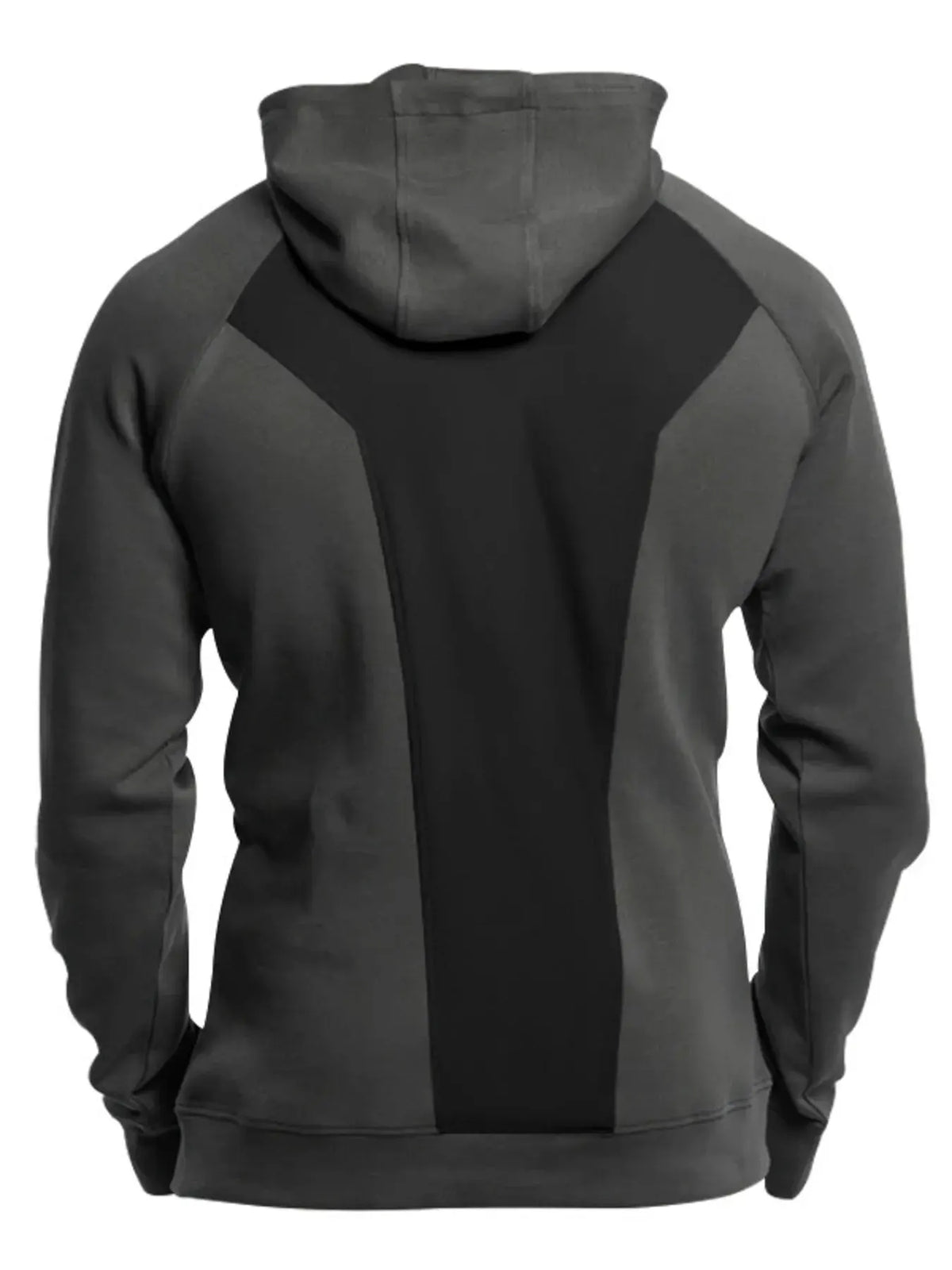 Men's Full Size Quarter Zip Long Sleeve Hoodie Plus Size by Trendsi