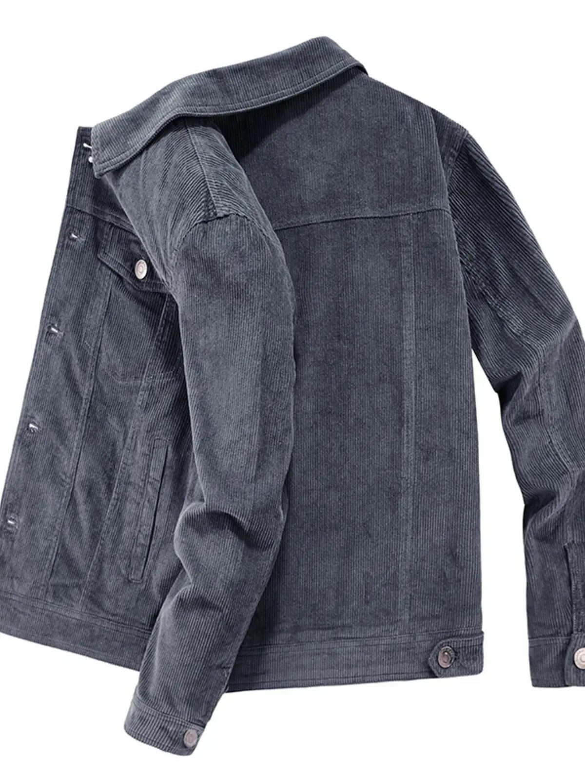 Men’s Plus Size Classic Corduroy Button‑Down Jacket | Partner Labels Selection by Partner Label