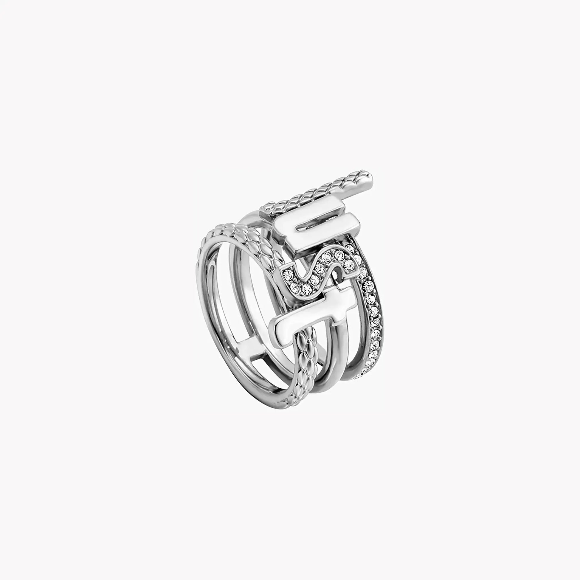 Just Cavalli Women's Silver Brass Ring, Silver Finish | Jcrg00290106 by JUST CAVALLI