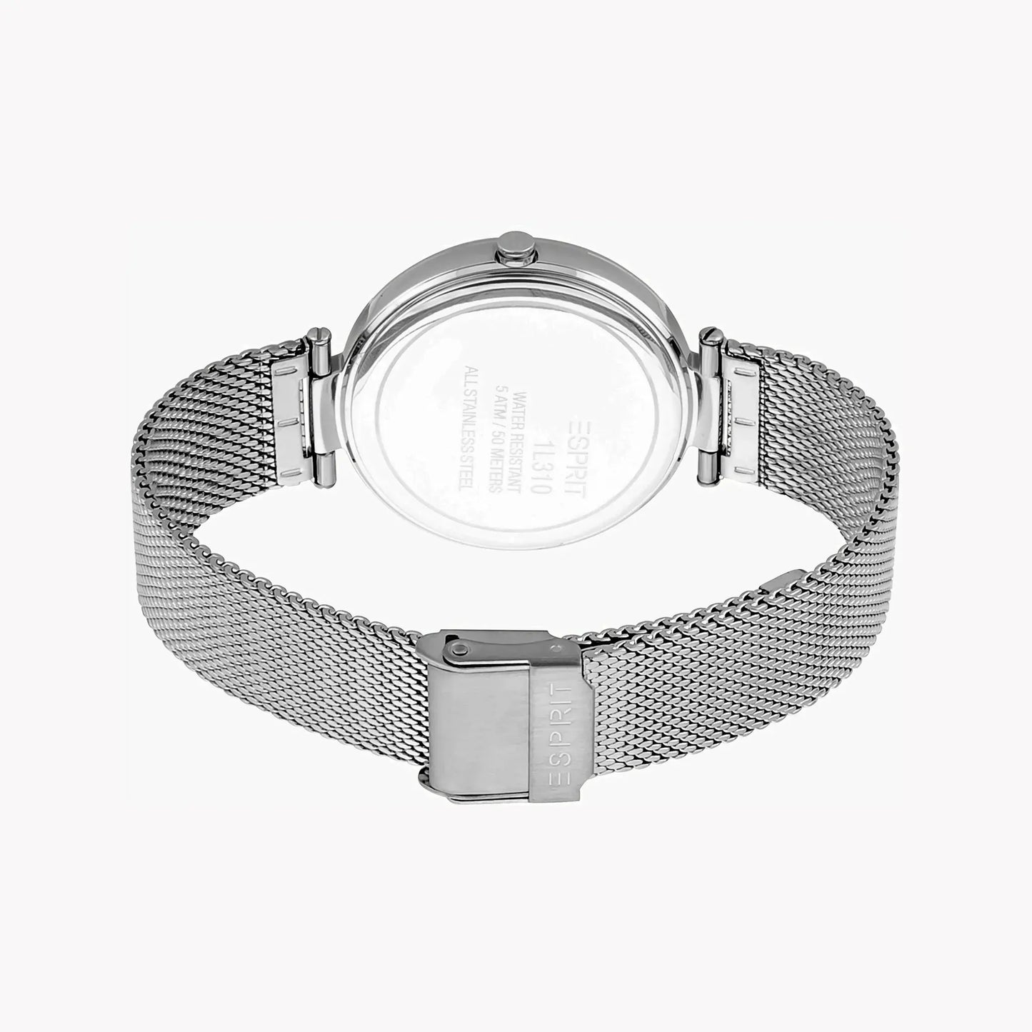Esprit Women's Silver Stainless Steel Watch, Black Dial | Es1l203m0015 by ESPRIT