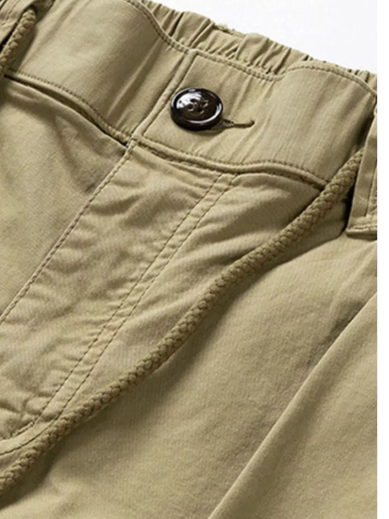 Men's Cargo Pants with Drawstring Waist by Trendsi