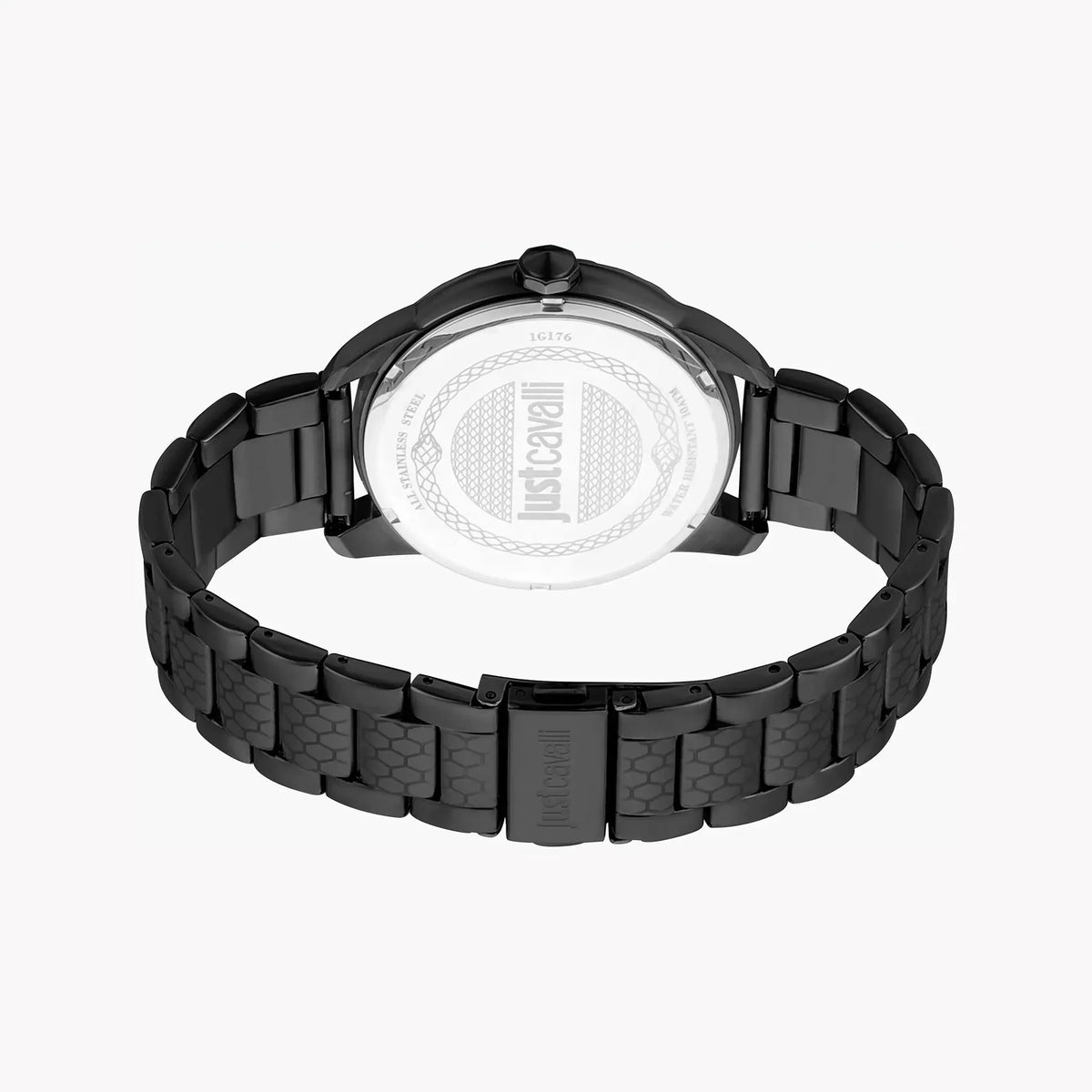 Just Cavalli Men's Black Stainless Steel Watch, Gray Dial | Jc1g176m0065 by JUST CAVALLI