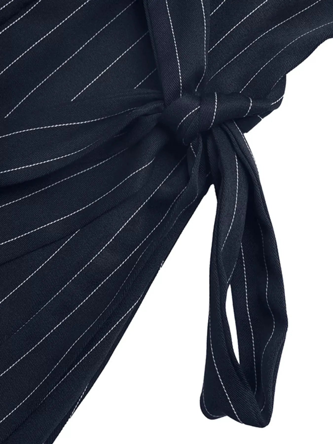 Striped Sleeveless Tie Waist Dress by Partner Label