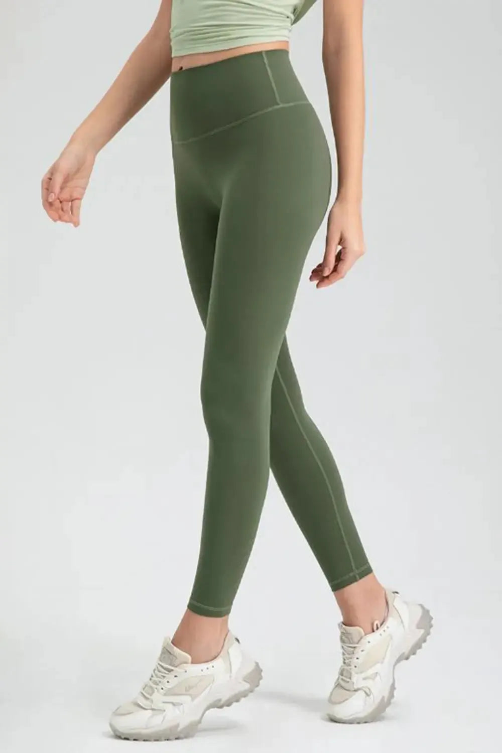 Wide Waistband High Waist Sport Leggings by Partner Label