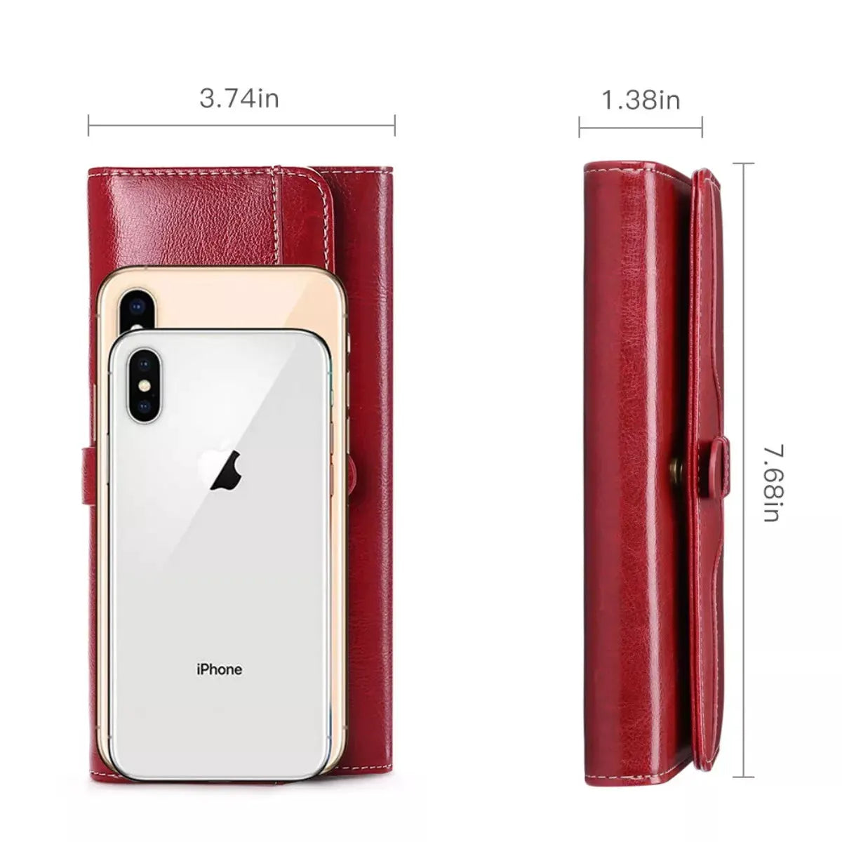 Leather Long Wallet by Partner Label