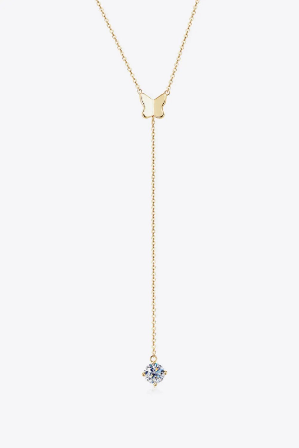 1 Carat Moissanite 925 Sterling Silver Necklace by Partner Label