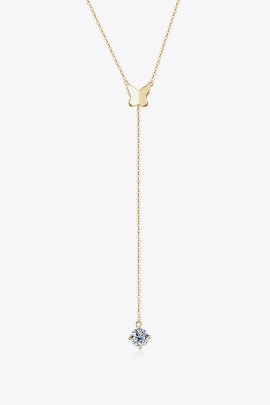 1 Carat Moissanite 925 Sterling Silver Necklace by Partner Label