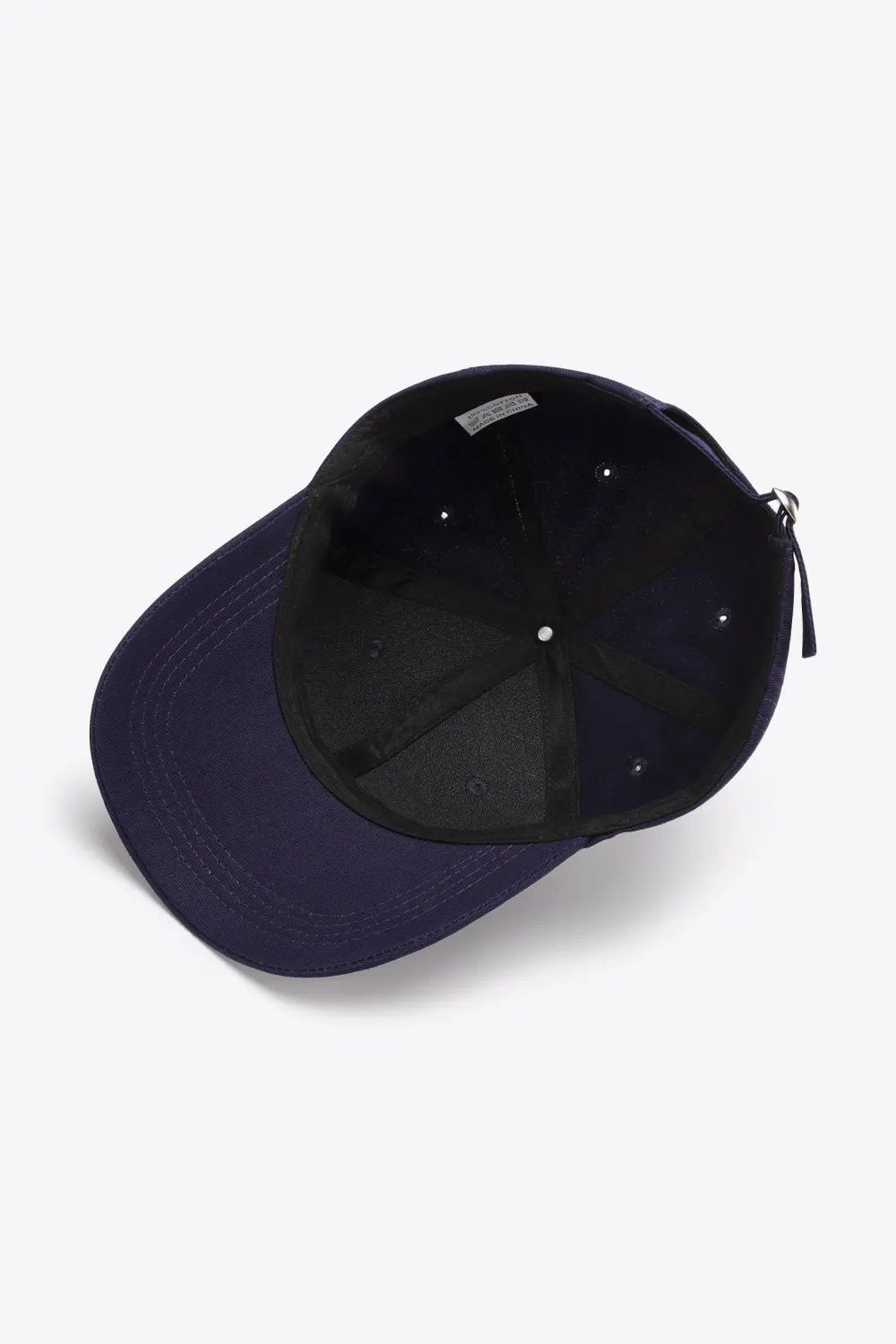 Plain Adjustable Cotton Baseball Cap by Partner Label