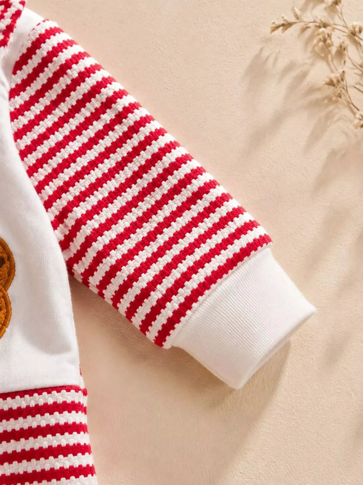 Children's Christmas Santa and Cookies Striped One-Piece by Trendsi