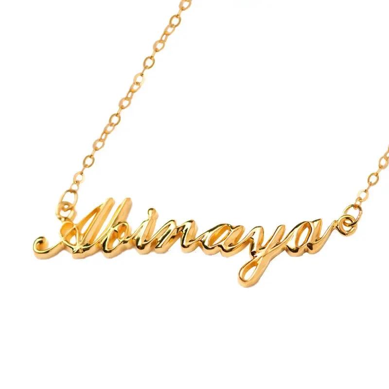 Full Silver Name Necklace - silver name necklace by Maiden-Art