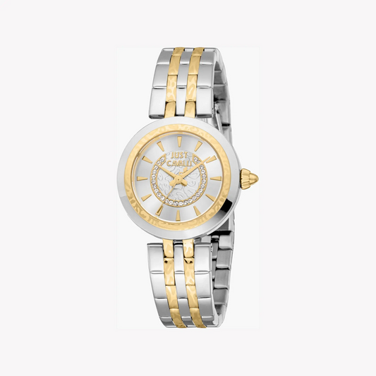 Just Cavalli Women's Two-Tone Watch, Silver Dial | Jc1l314m0085 by JUST CAVALLI