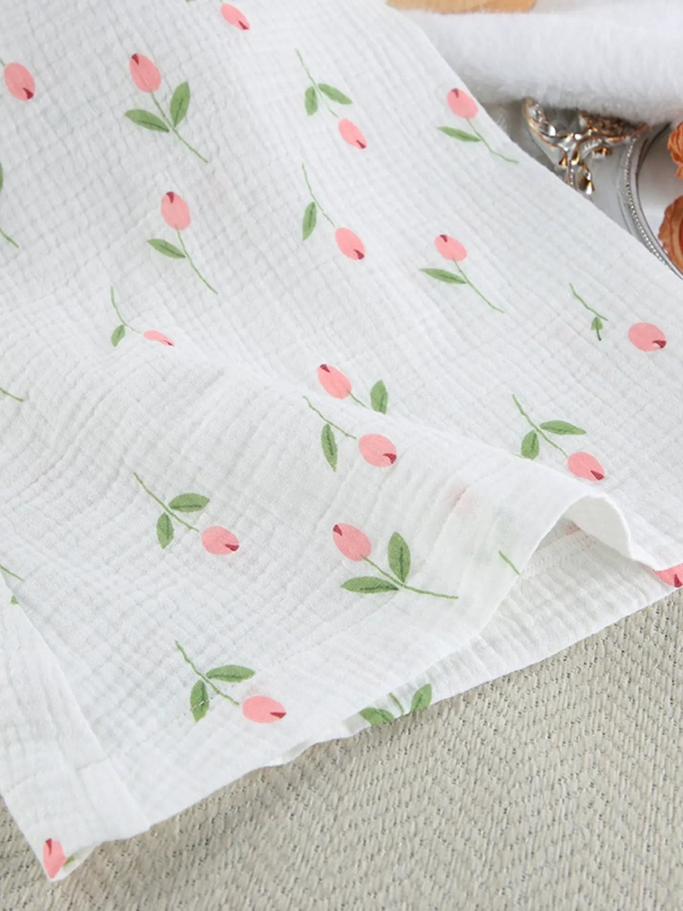 Floral Print Lightweight Lounge Nightgown by Partner Labels