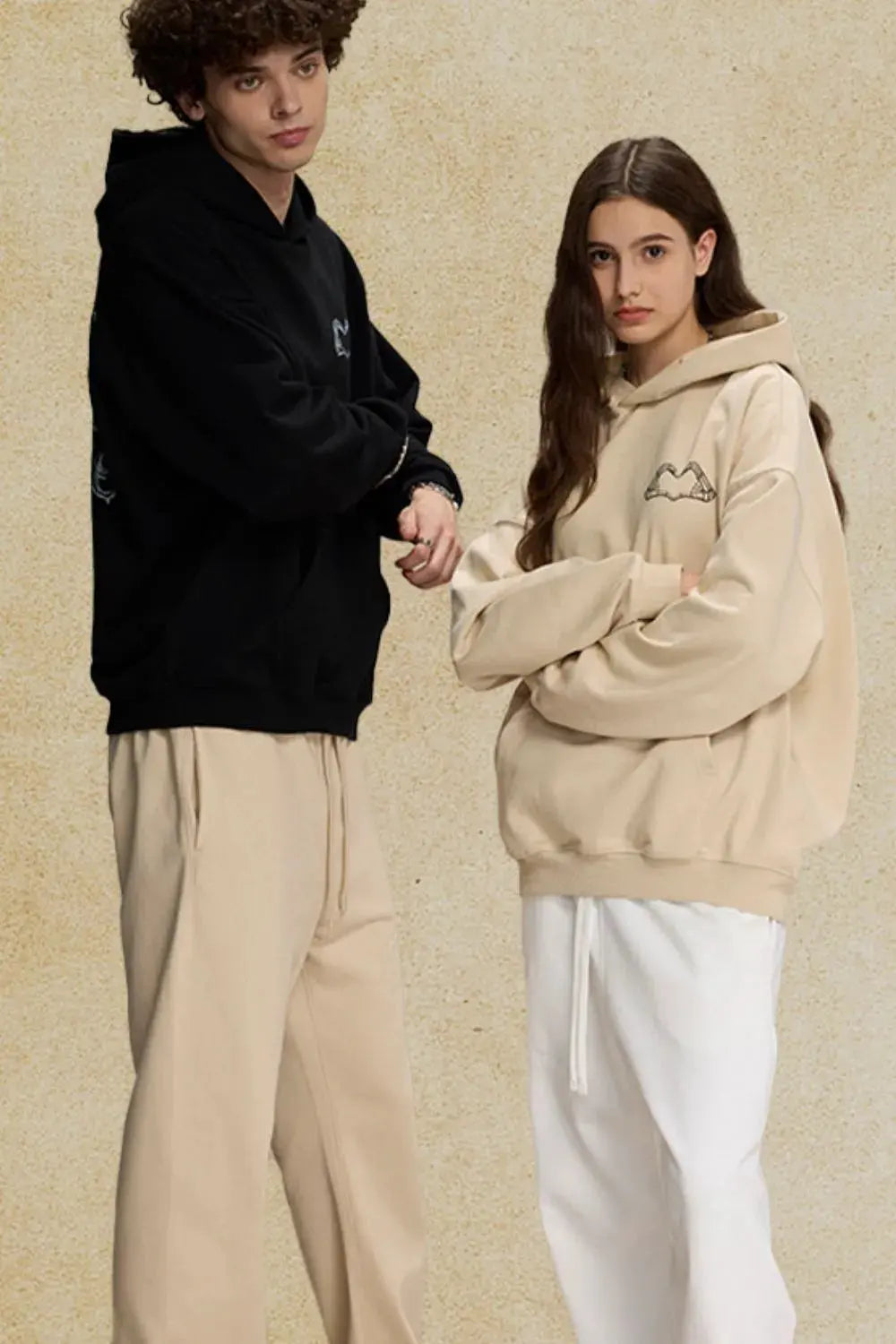 Men's Graphic Long Sleeve Hoodie by Trendsi