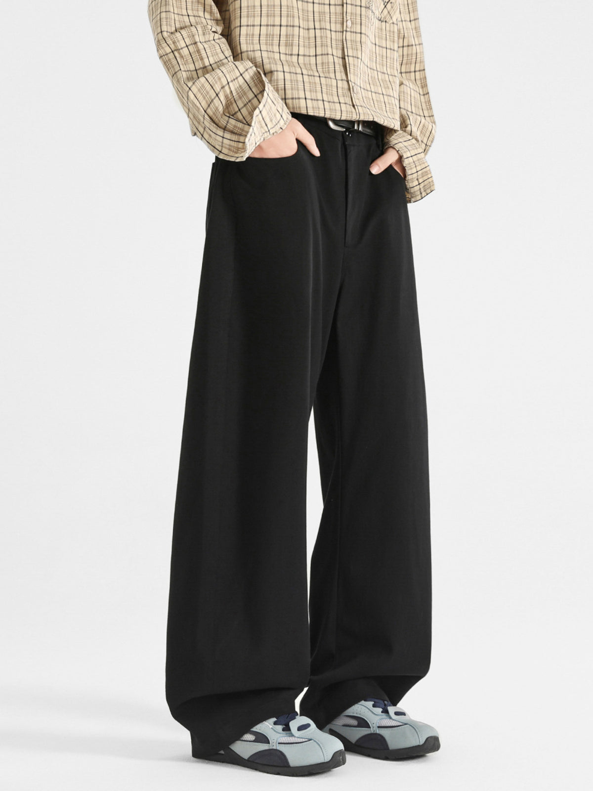 Men's Plus Size Wide Leg Casual Pants by Partner Label