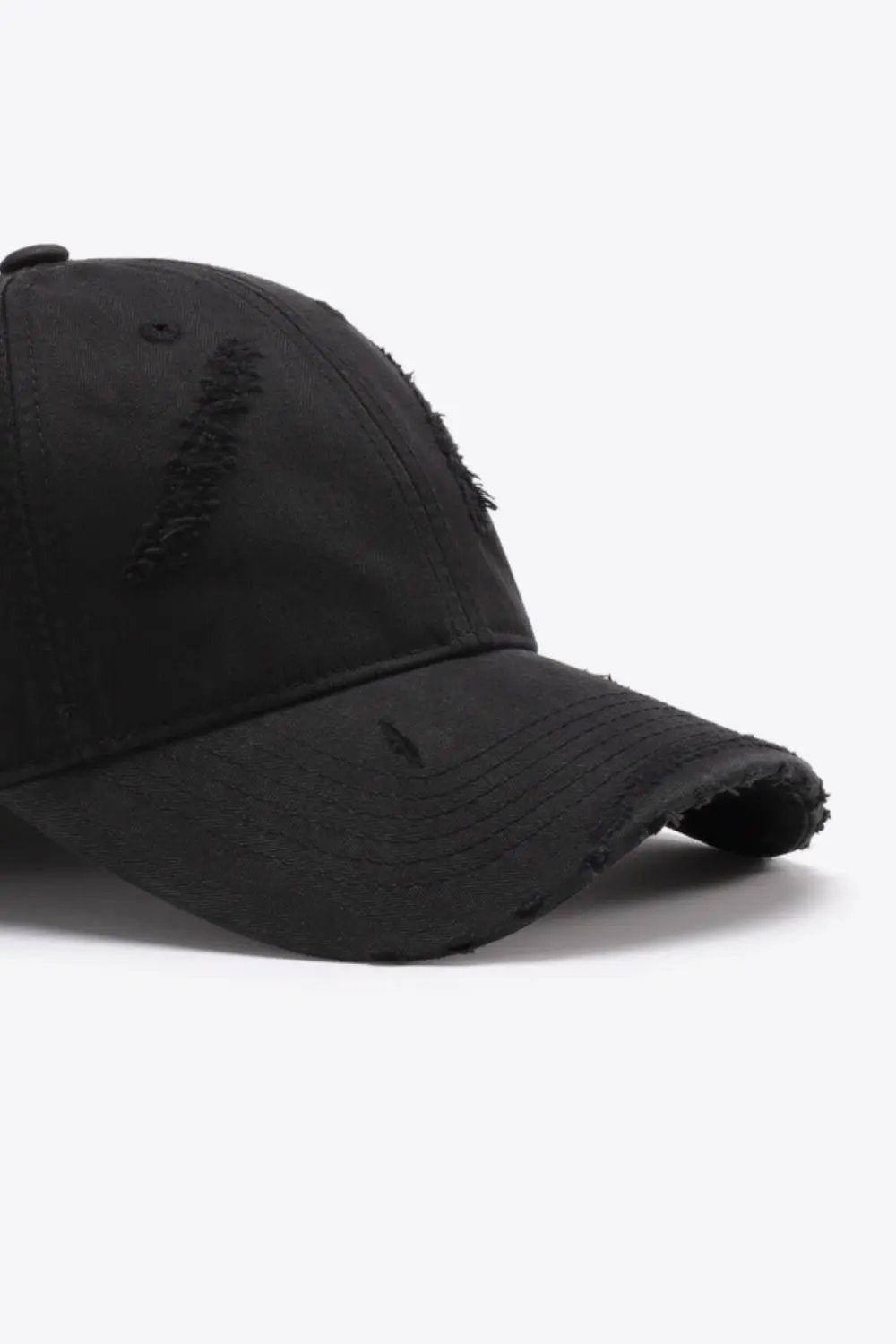 Distressed Adjustable Baseball Cap by Partner Label
