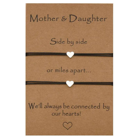 Heartshaped Adjustable Mothers Day Card Bracelet Bracelet by Maiden-Art