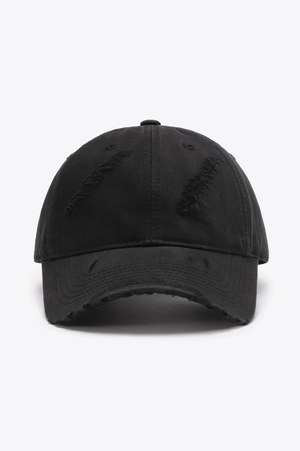 Distressed Adjustable Baseball Cap by Partner Label