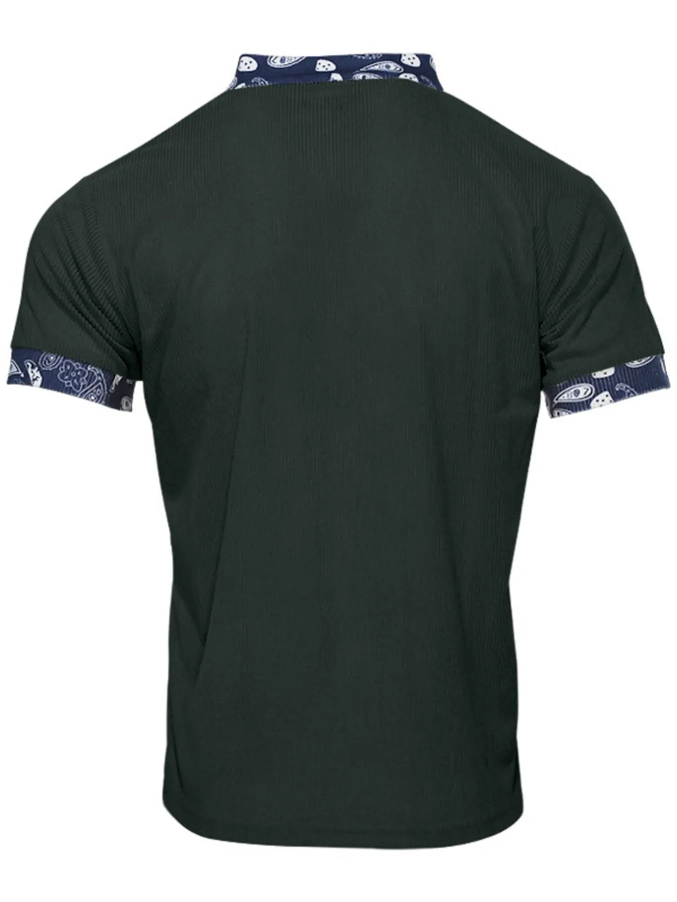 Men's Full Size Lace-Up Collar T-Shirt Plus Size by Trendsi