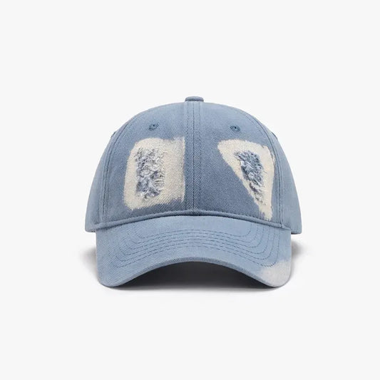 Distressed Cotton Baseball Cap by Partner Label
