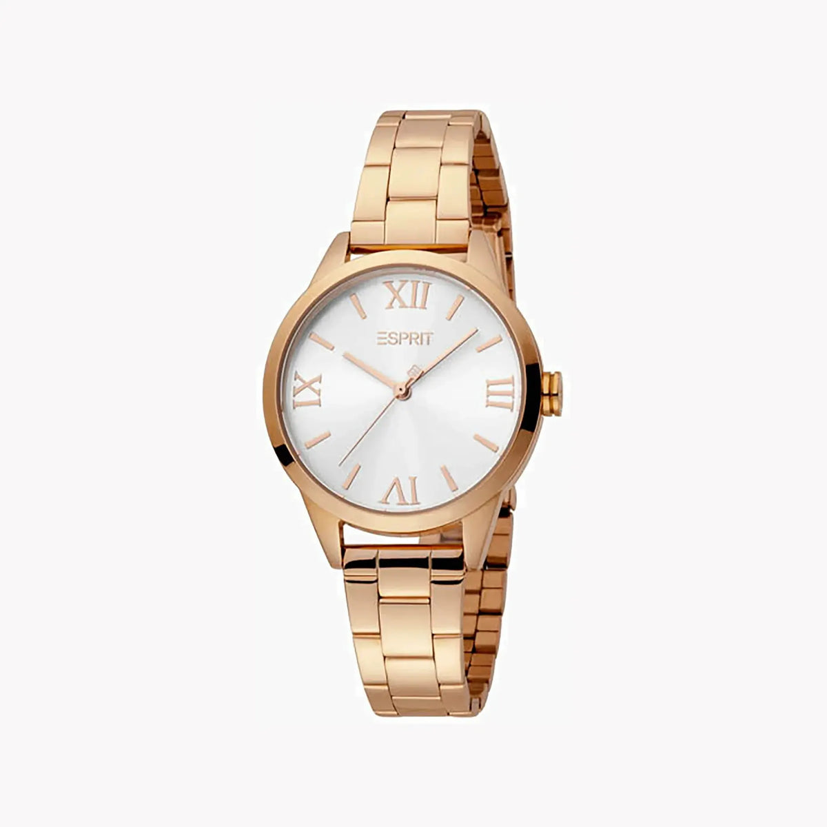 Esprit Women's Rose Gold Stainless Steel Watch, Silver Dial | Es1l170l0015 by ESPRIT