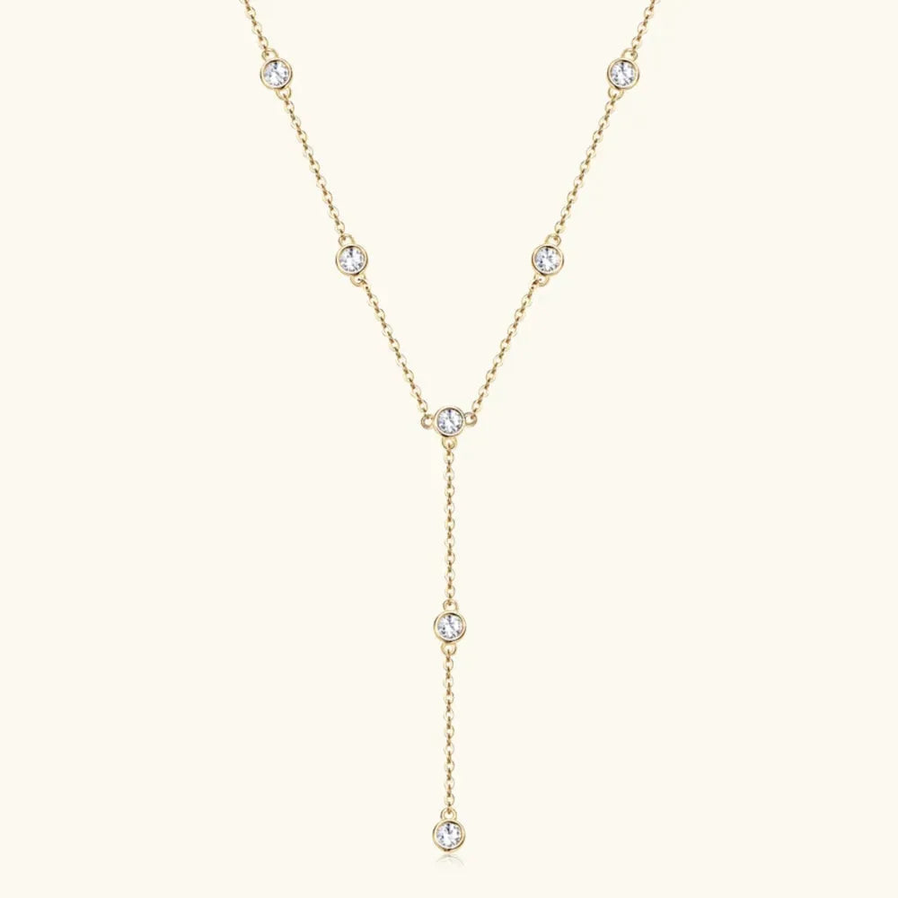 1.1 Carat Moissanite 925 Sterling Silver Necklace by Partner Labels