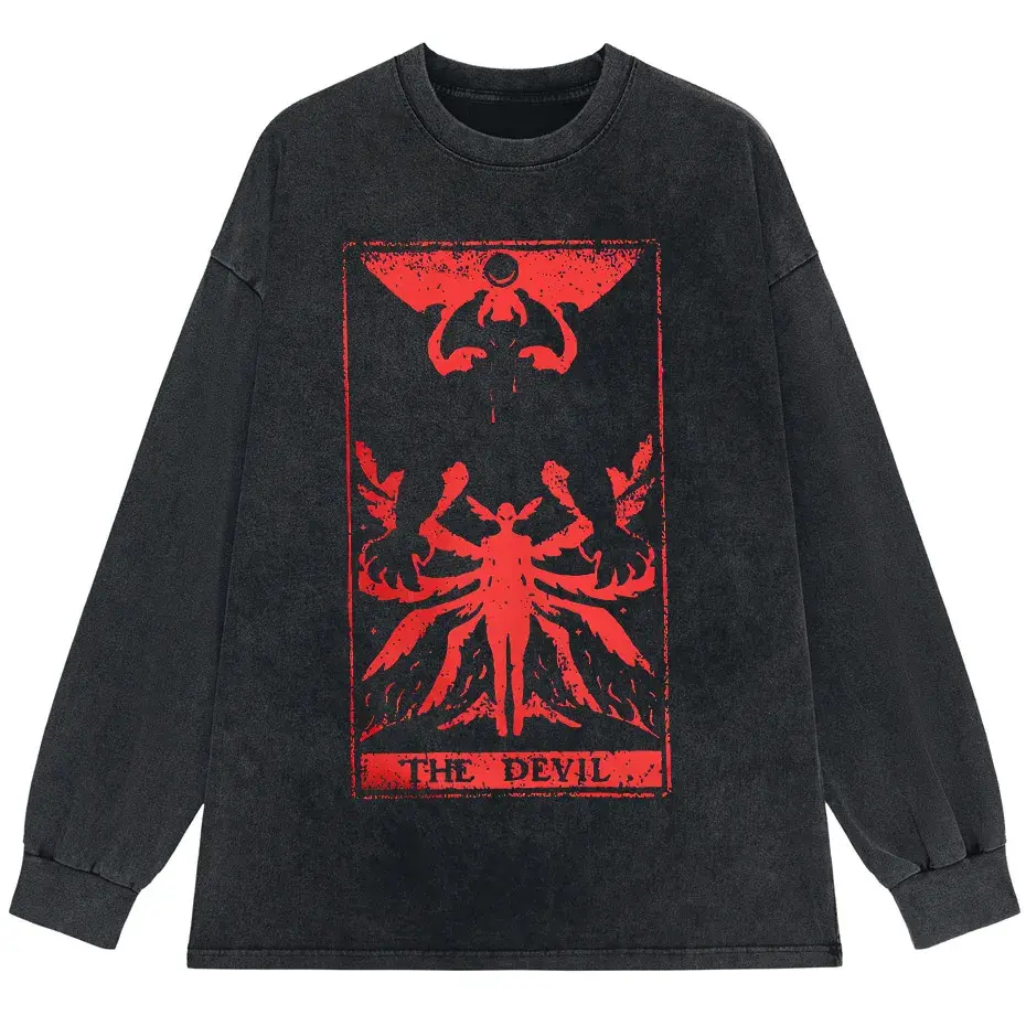Devilman Crybaby Anime Graphic T-Shirt Men Harajuku Cotton Tee by Vimost Shop