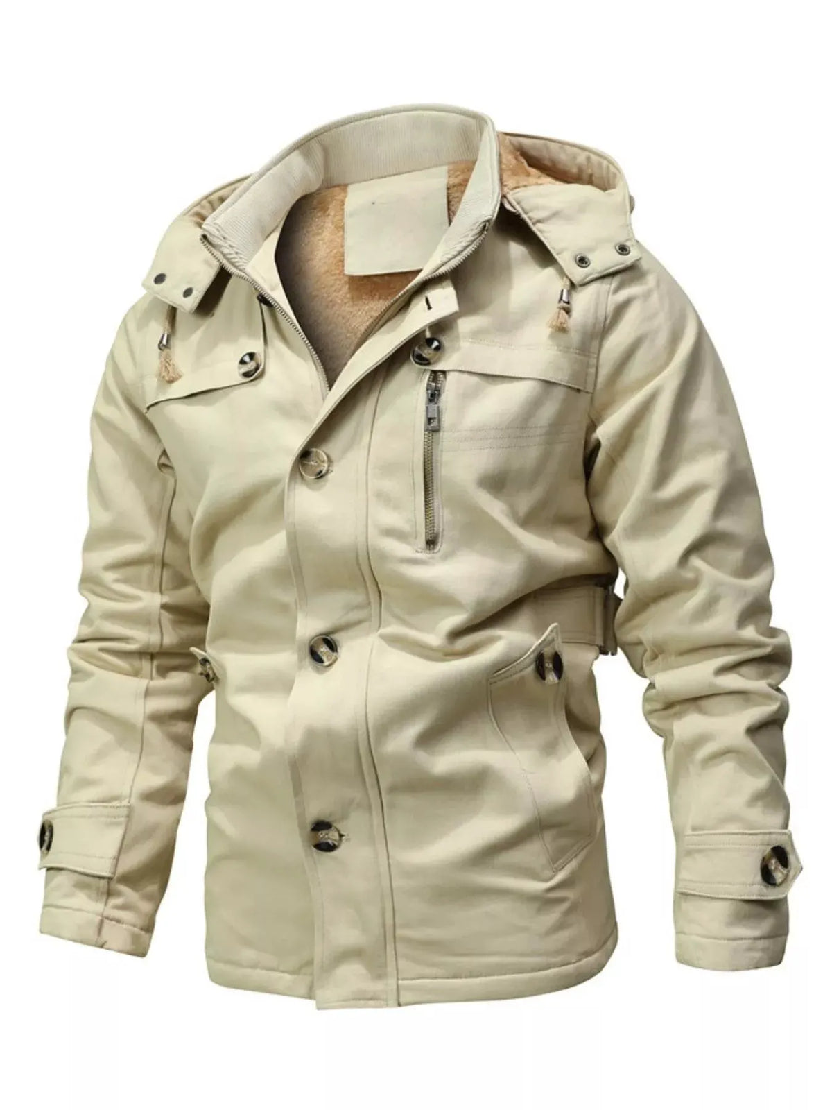 Men's Plus Size Zip Up Lightweight Bomber Jacket by Partner Label