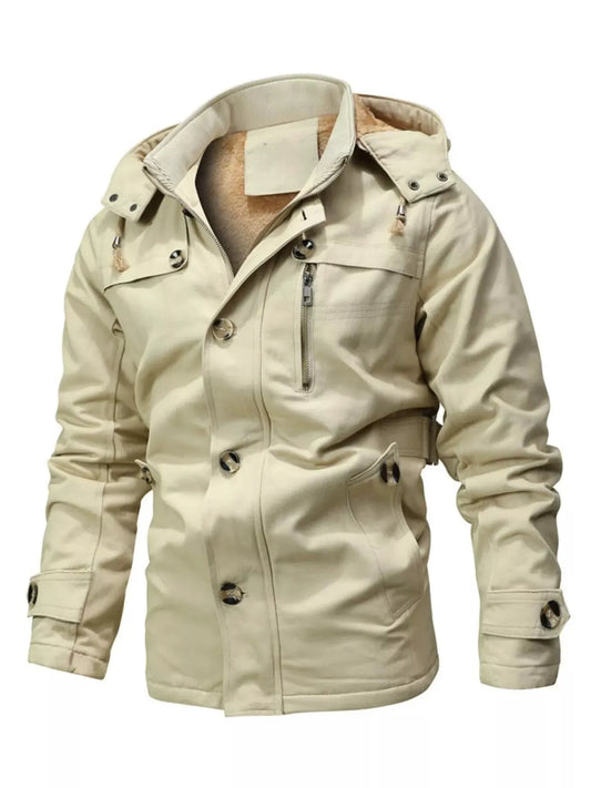 Men's Plus Size Zip Up Lightweight Bomber Jacket by Partner Label