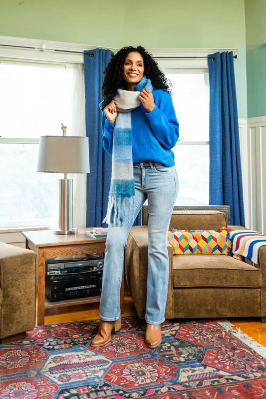 Judy Blue Mid Rise Thermal Bootcut Jeans by Judy Blue