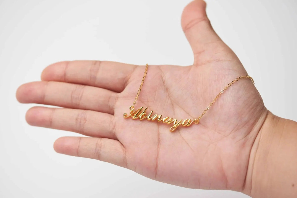 Full Silver Name Necklace - silver name necklace by Maiden-Art