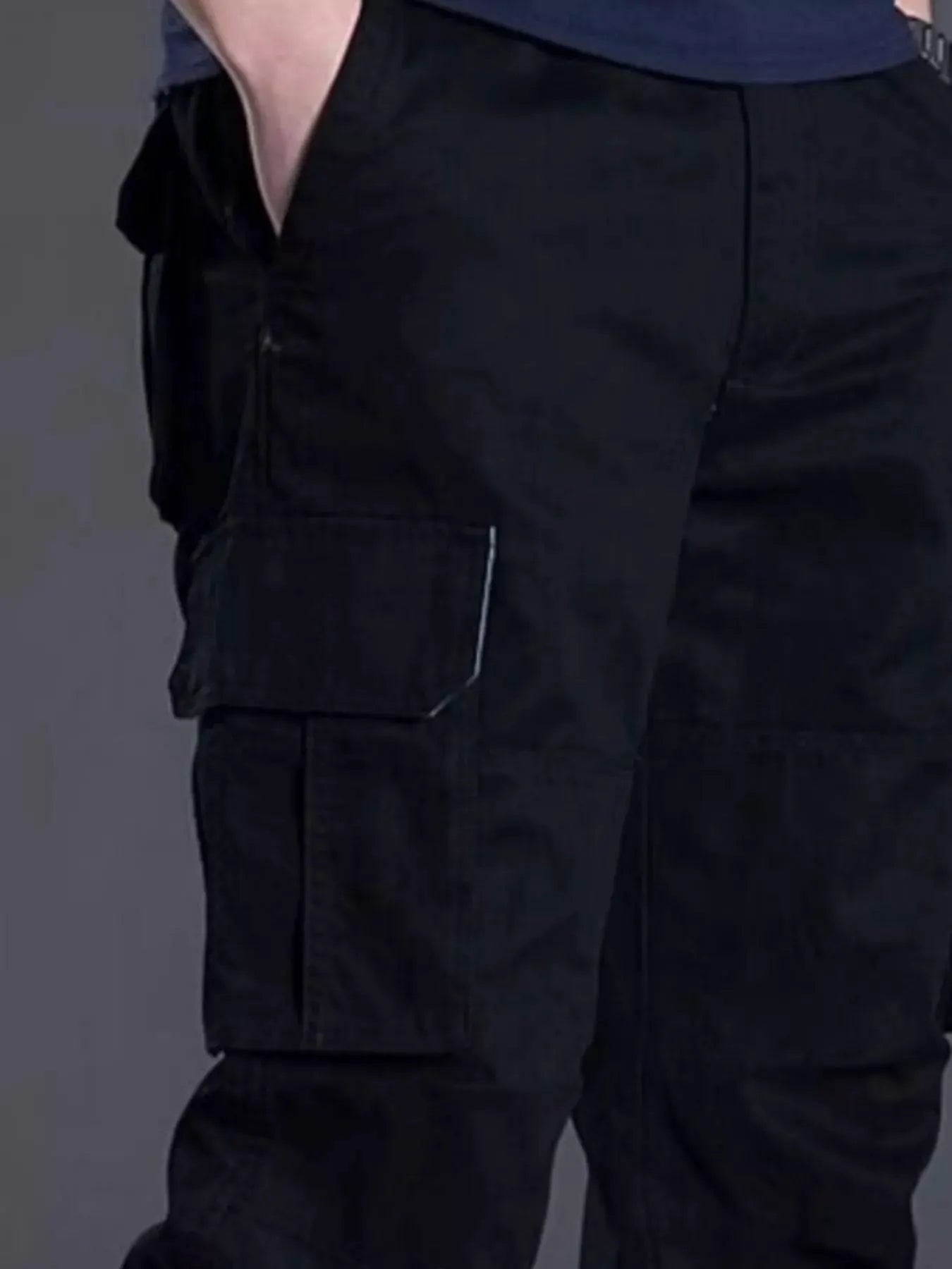 Men's Plus Size Relaxed Fit Cargo Pants by Partner Label
