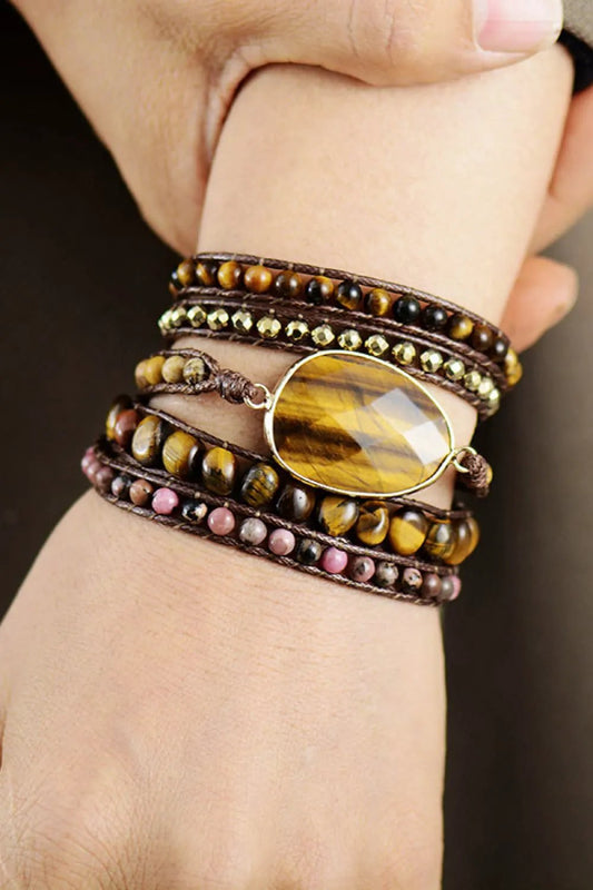 Natural Stone Layered Bracelet by Partner Label