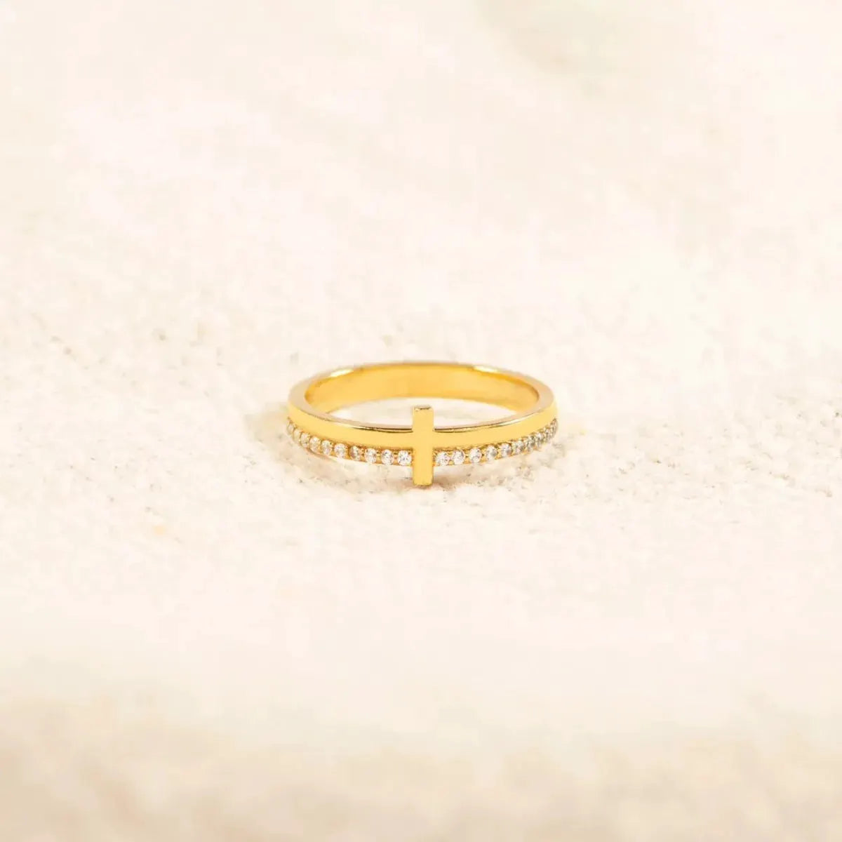 925 Sterling Silver Cross Ring by Partner Label