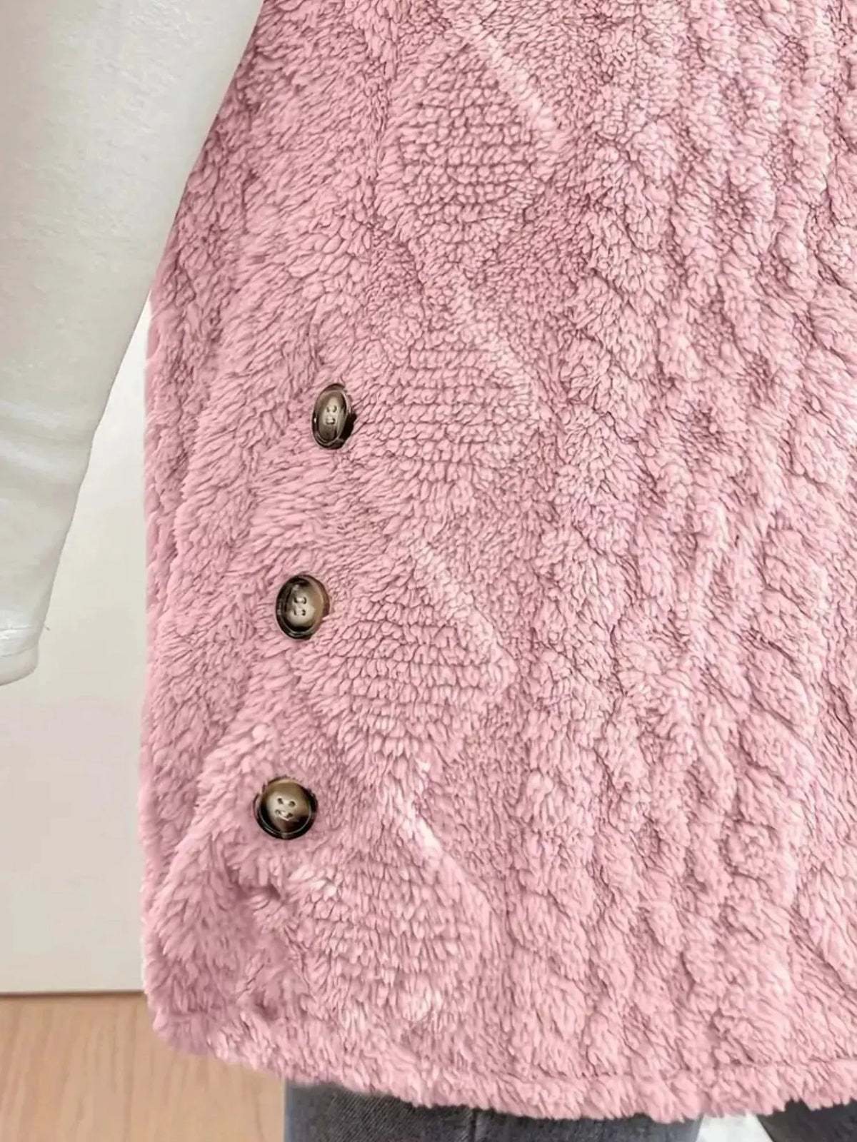 Button‑Down Sherpa Hooded Vest Coat | Partner Labels Selection by Partner Label