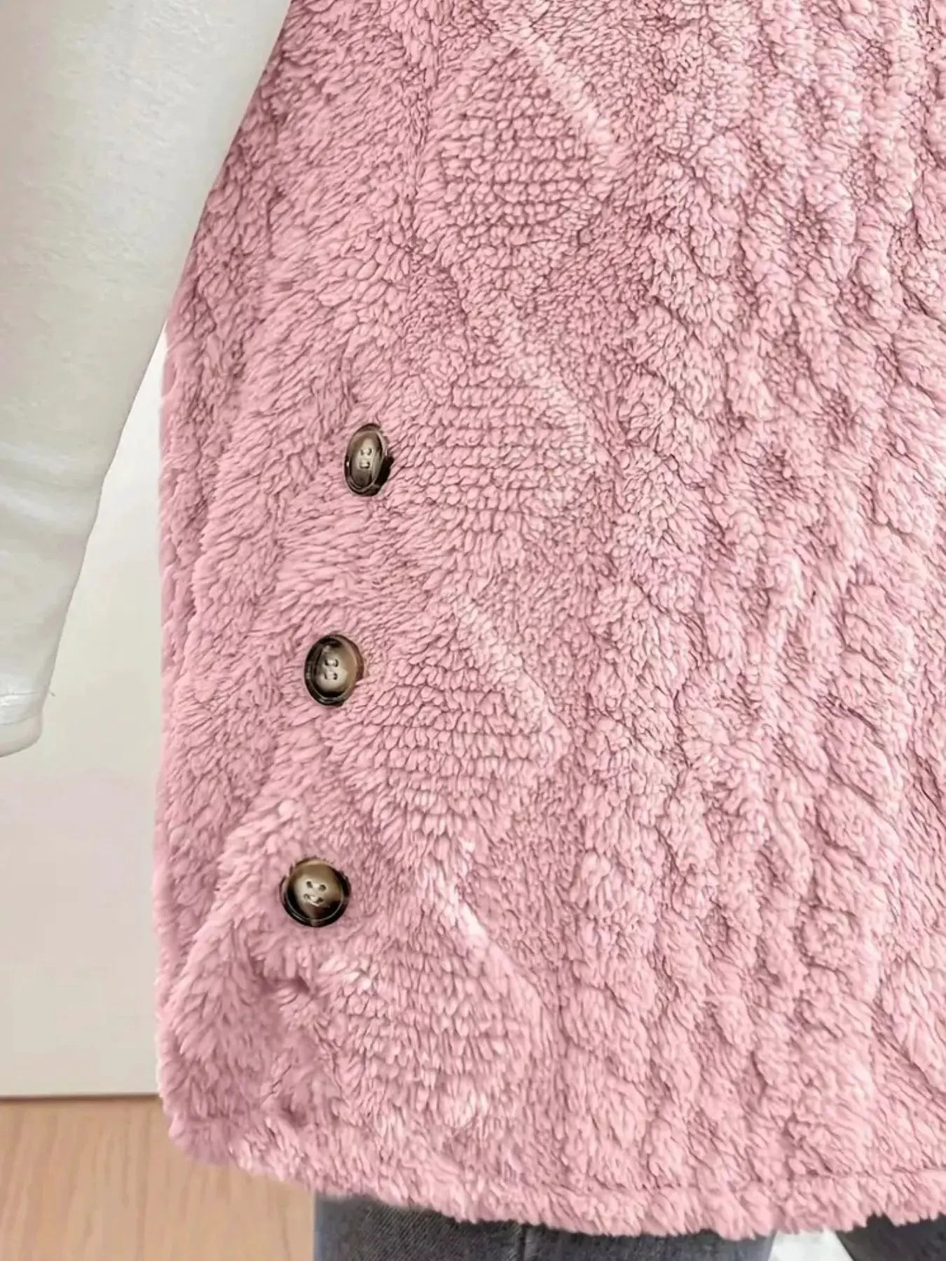 Button‑Down Sherpa Hooded Vest Coat | Partner Labels Selection by Partner Label
