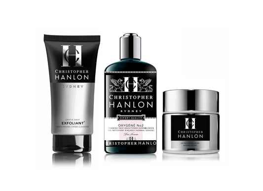 3-Step SKINCARE SYSTEM | MEN | Norm - Oily + Blemish Prone by CHRISTOPHER HANLON®