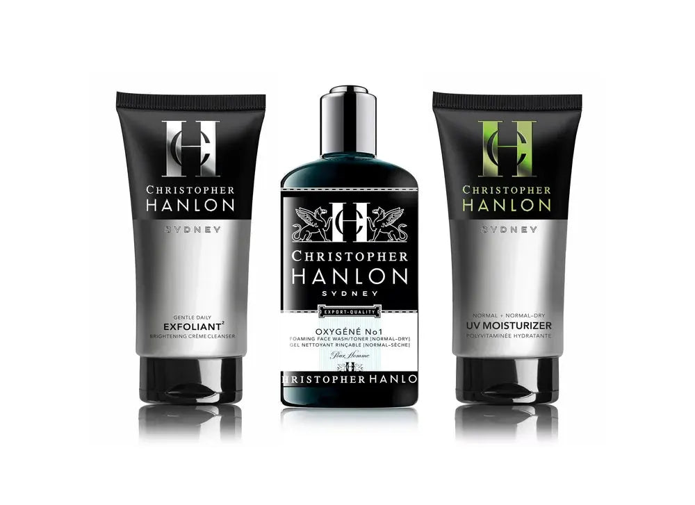 3-Step SKINCARE SYSTEM | MEN | Normal + Norm–Oily by CHRISTOPHER HANLON®