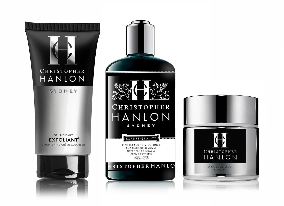 3 Step SKINCARE SYSTEM | WOMEN | with Cleansing Milk | Extra Dry by CHRISTOPHER HANLON®