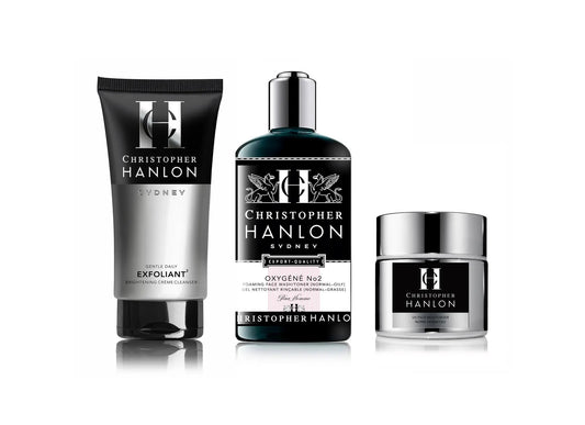 3-Step SKINCARE SYSTEM | MEN | Normal + Norm - Oily by CHRISTOPHER HANLON®