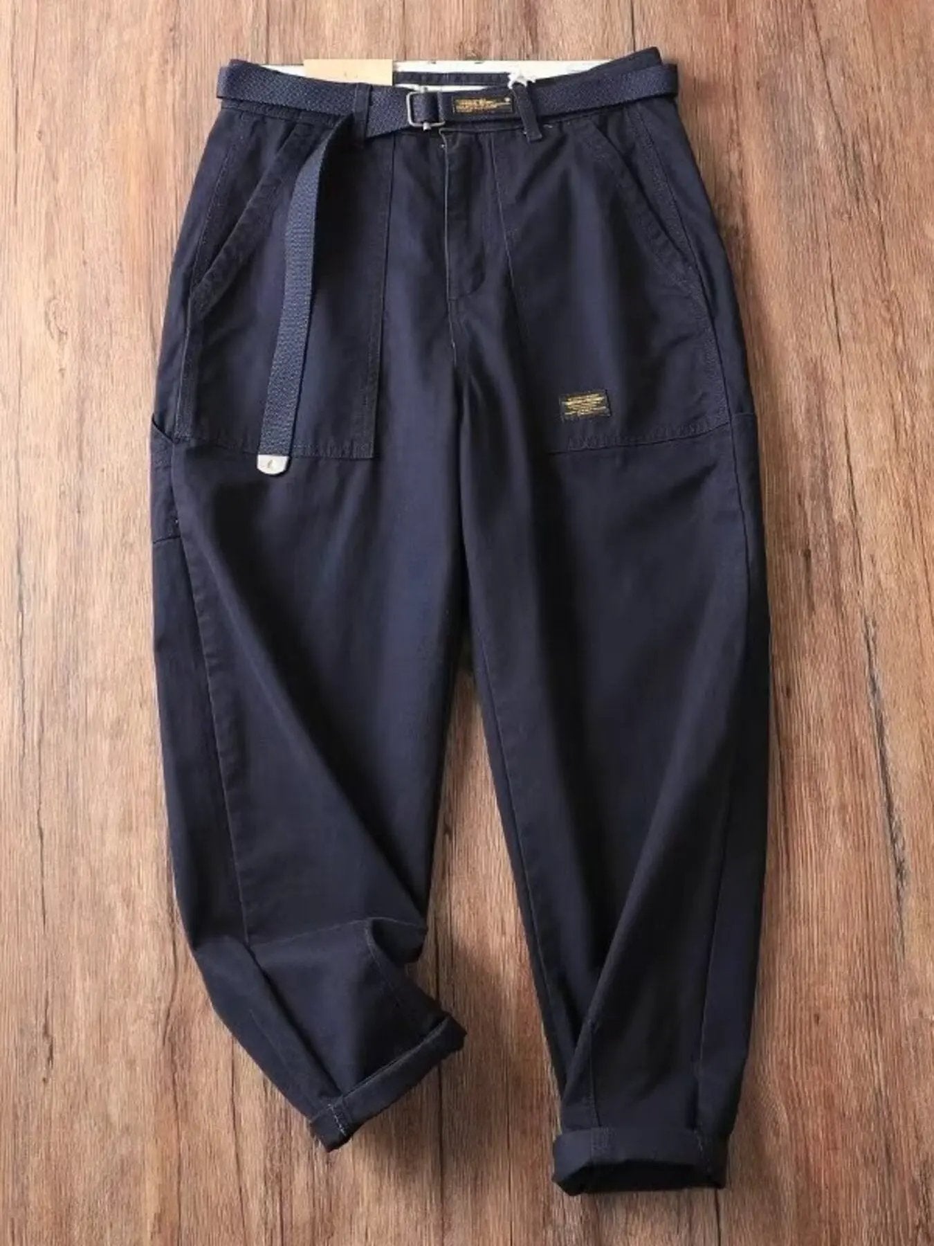 Men's Plus Size Loose Fit Pants with Pockets by Partner Label