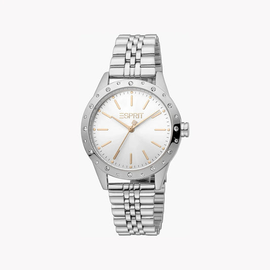 Esprit Women's Silver Stainless Steel Watch, Silver Dial | Es1l051m0045 by ESPRIT