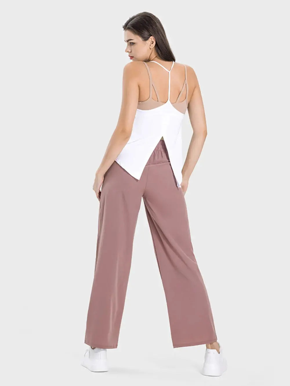 Millennia Drawstring Pocketed Active Pants by Millennia