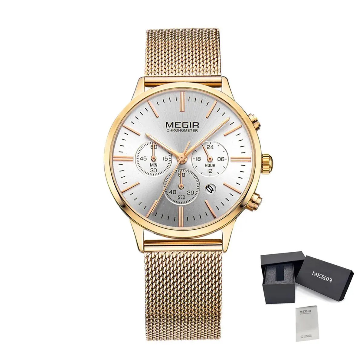 MEGIR Luxury Women Watches Chronograph Waterproof Quartz Ladies Sport Casual Wristwatch Female Dress Clock 24-hour Relogio Feminino 2011 by MEGIR WATCH GROUP