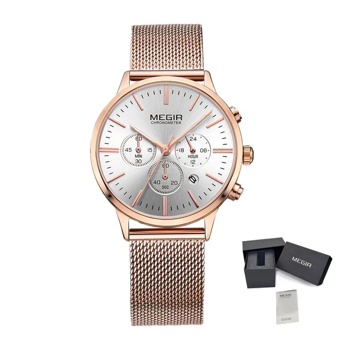 MEGIR Luxury Women Watches Chronograph Waterproof Quartz Ladies Sport Casual Wristwatch Female Dress Clock 24-hour Relogio Feminino 2011 by MEGIR WATCH GROUP