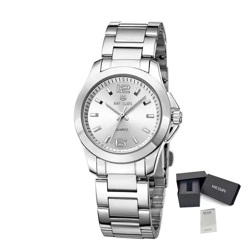 MEGIR Luxury Women Bracelet Watches Top Brand Fashion Ladies Quartz Watch Waterproof Elegant Female Wristwatch Dress Clock 5006L by MEGIR WATCH GROUP