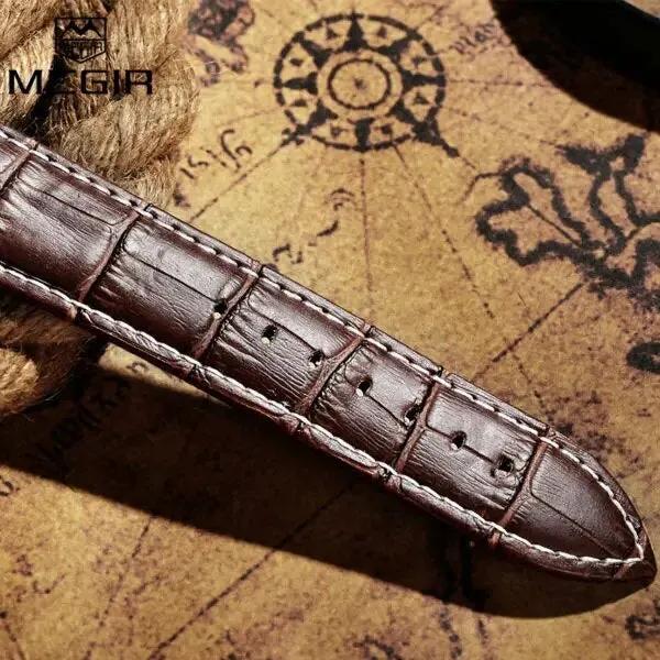 MEGIR Original Watch Strap Accessories Leather Silicone Stainless Steel Canvas by MEGIR WATCH GROUP