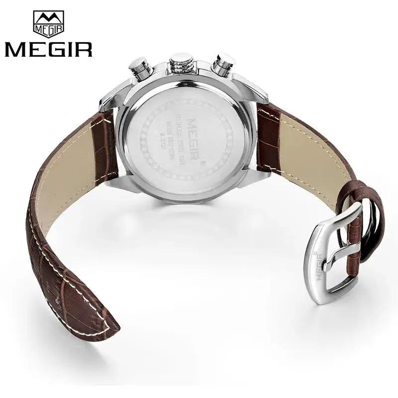 MEGIR Original Watch Strap Accessories Leather Silicone Stainless Steel Canvas by MEGIR WATCH GROUP