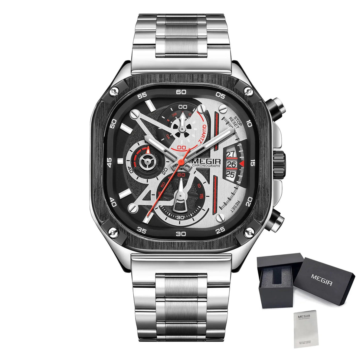 MEGIR Sports Military Watches for Men Luxury Business Casual Wristwatches Waterproof Date Clock Chronograph Reloj Hombre 2217 by MEGIR WATCH GROUP