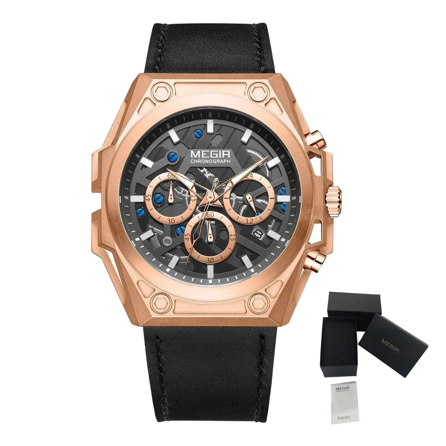 MEGIR Men's Watches Waterproof Sports Wristwatches Quartz Military Chronograph Luminous Male Clock Calendar Relogio Masculino 4220 by MEGIR WATCH GROUP