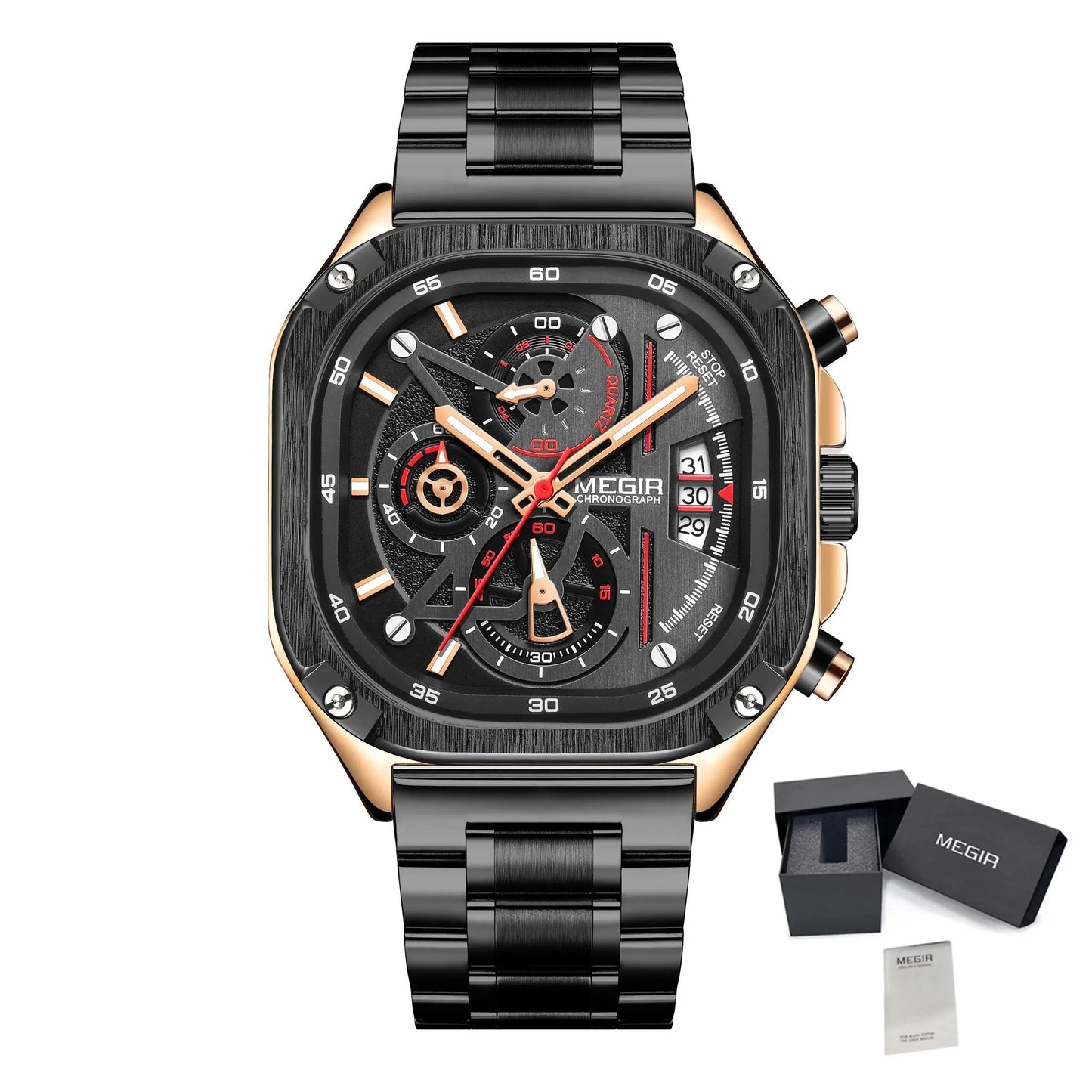 MEGIR Sports Military Watches for Men Luxury Business Casual Wristwatches Waterproof Date Clock Chronograph Reloj Hombre 2217 by MEGIR WATCH GROUP